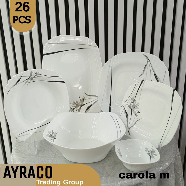 سرویس آکروپال 26 پارچه مارتا مکشی | سرویس غذاخوری مدرن، مقاوم و سبک