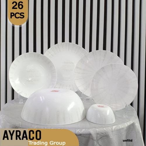 سرویس آکروپال 26 پارچه آنفیلد | سرویس غذاخوری لوکس، مدرن و مقاوم