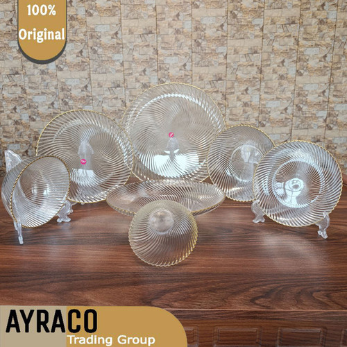 سرویس لب طلا ۳۳ پارچه مدل آلفا | سرویس غذاخوری لوکس، مجلسی و بادوام