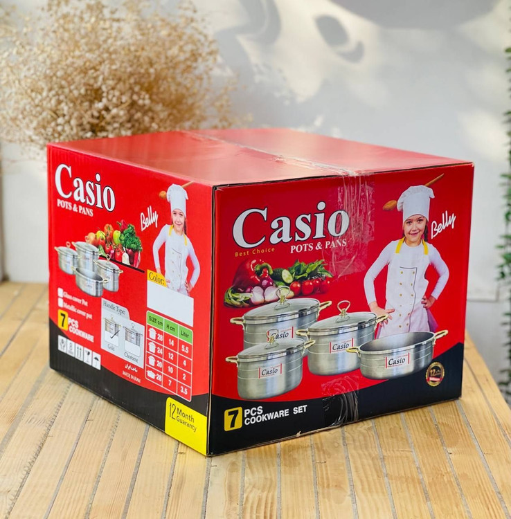 سرویس قابلمه 7 پارچه برند کاسیو ( casio )