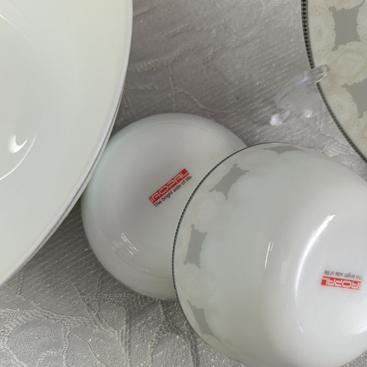 سرویس غذاخوری ۲۶ پارچه طرح 1066 خاکستری برند آیروپال