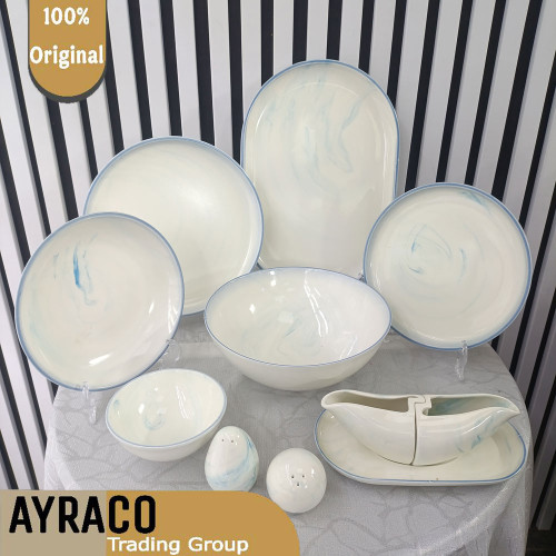 سرویس غذاخوری 31 پارچه استون طرح رنگ آبی