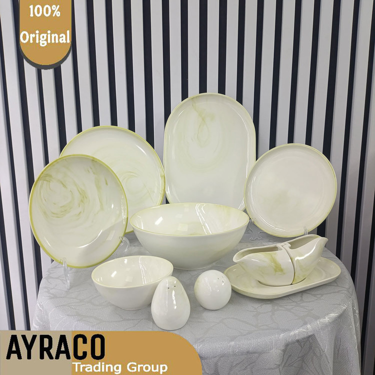 سرویس غذا خوری 31 پارچه استون طرح رنگ سبز دودی