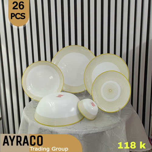 سرویس غذاخوری 26 پارچه 118 کرم برند دینو