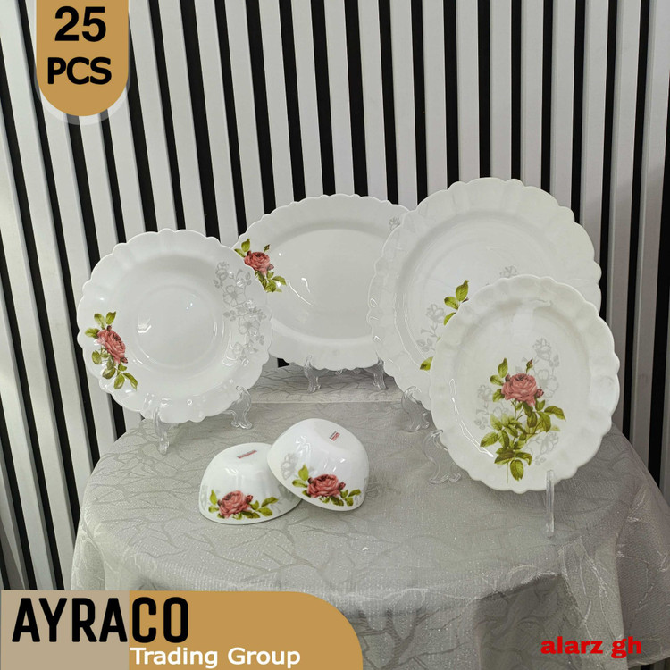 سرویس غذاخوری ۲۵ پارچه آلارز قرمز قالب کنگره آیروپال